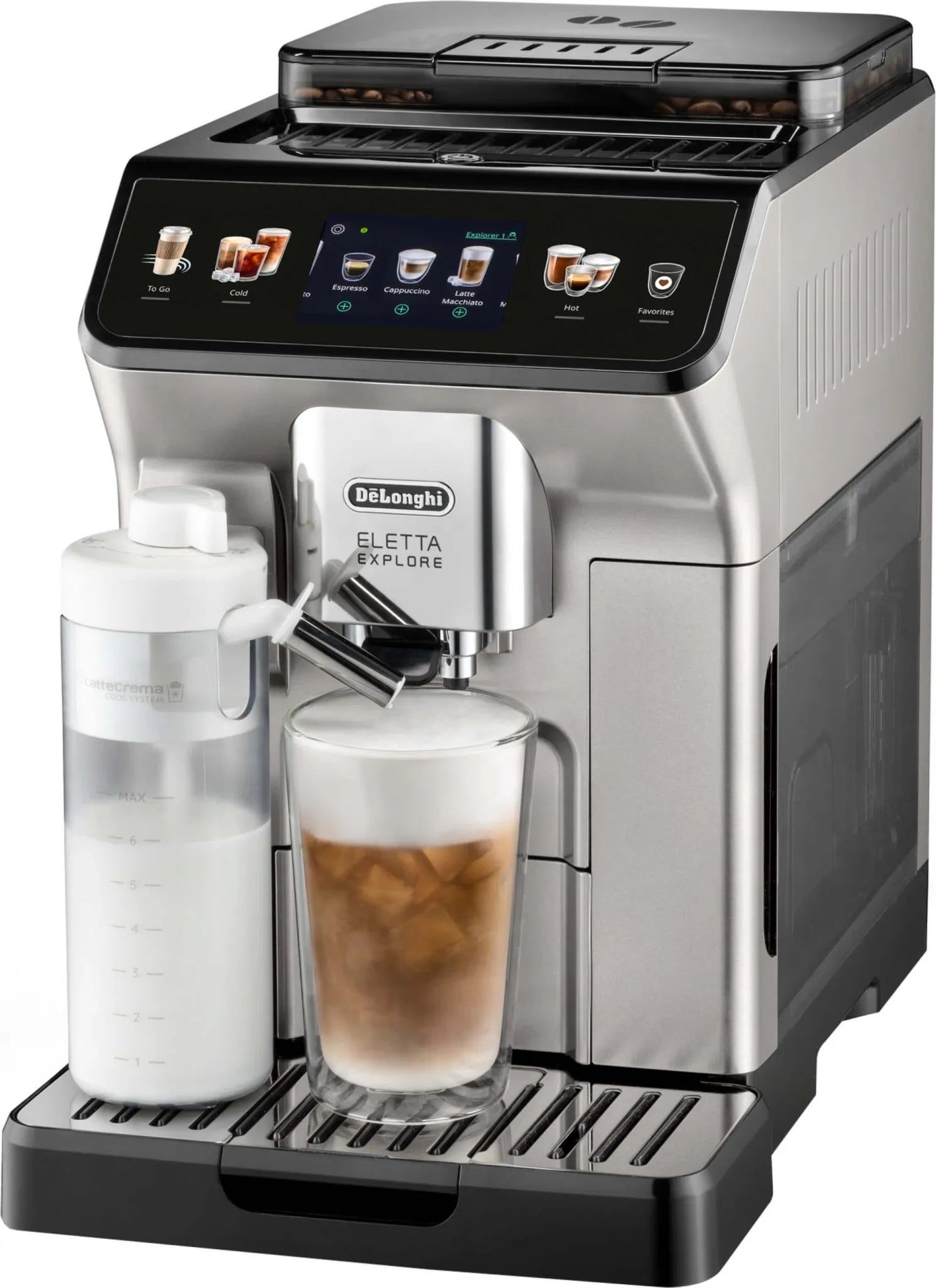 De'Longhi Eletta Explore ECAM450.55.S Kaffeevollautomat silber