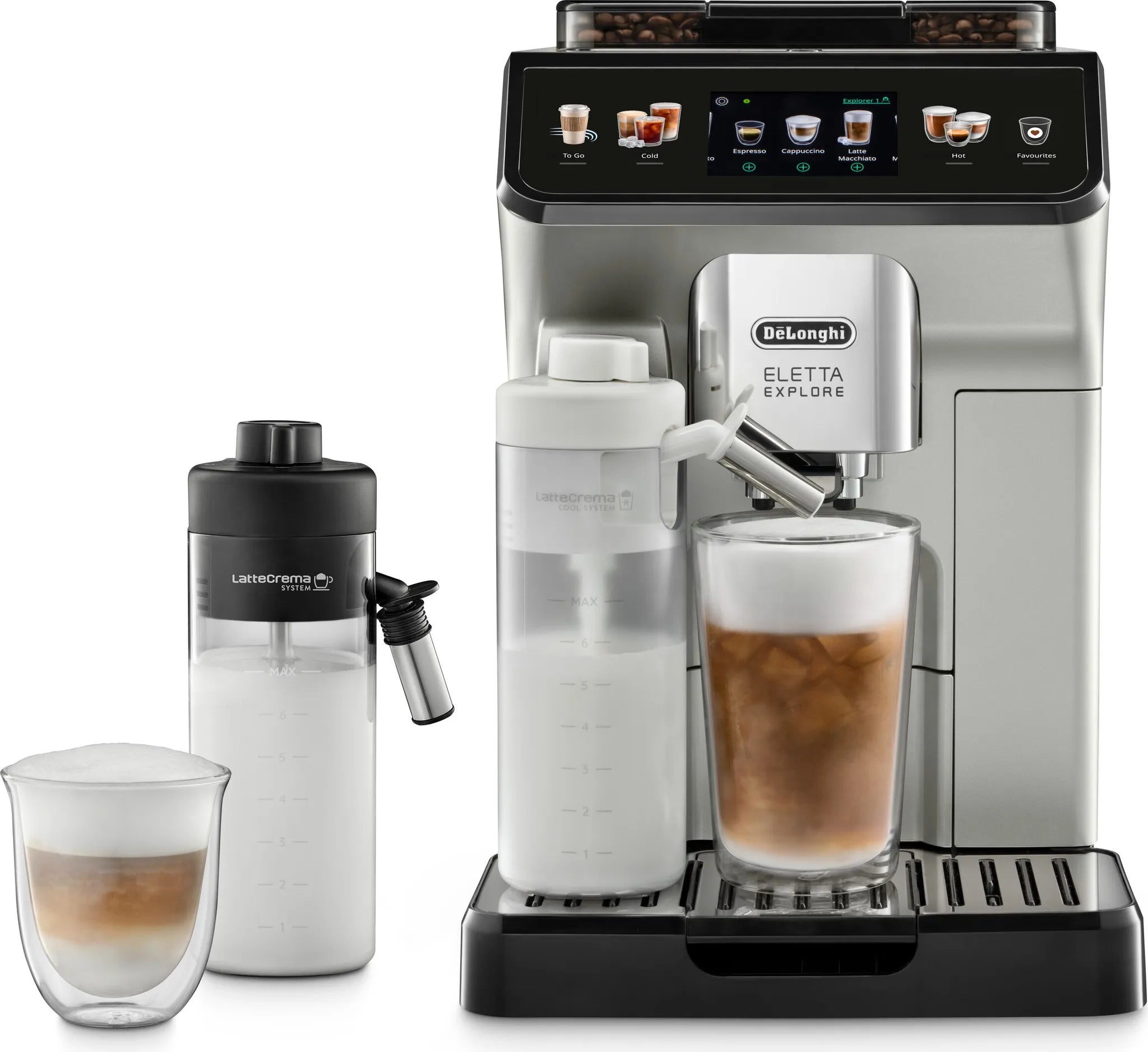 De'Longhi Eletta Explore ECAM450.55.S Kaffeevollautomat silber