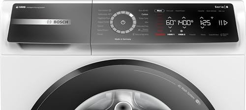 Bosch WGB244040 Serie 8 Smarte Waschmaschine, 9 kg, 1400 U/Min, Made in Germany, Active Water Plus Energie- und Wasserersparnis