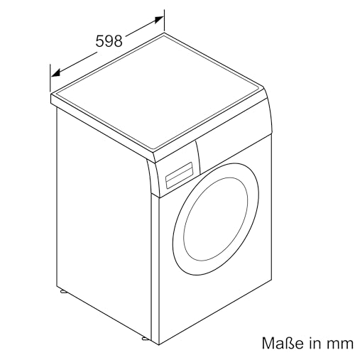 Bosch WUU28T42 Serie 6 Waschmaschine 9 kg, unterbaufähig, 1400 U/Min, maximale Energie- und Wasserersparnis, SpeedPerfect