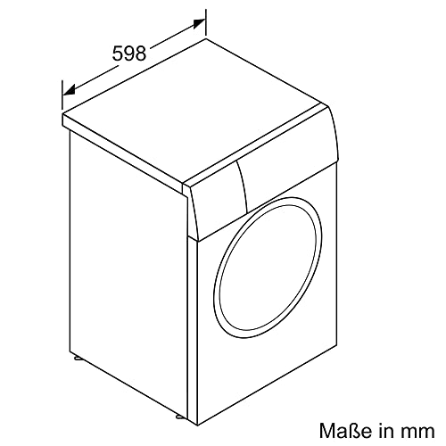 Bosch WGB244040 Serie 8 Smarte Waschmaschine, 9 kg, 1400 U/Min, Made in Germany, Active Water Plus Energie- und Wasserersparnis