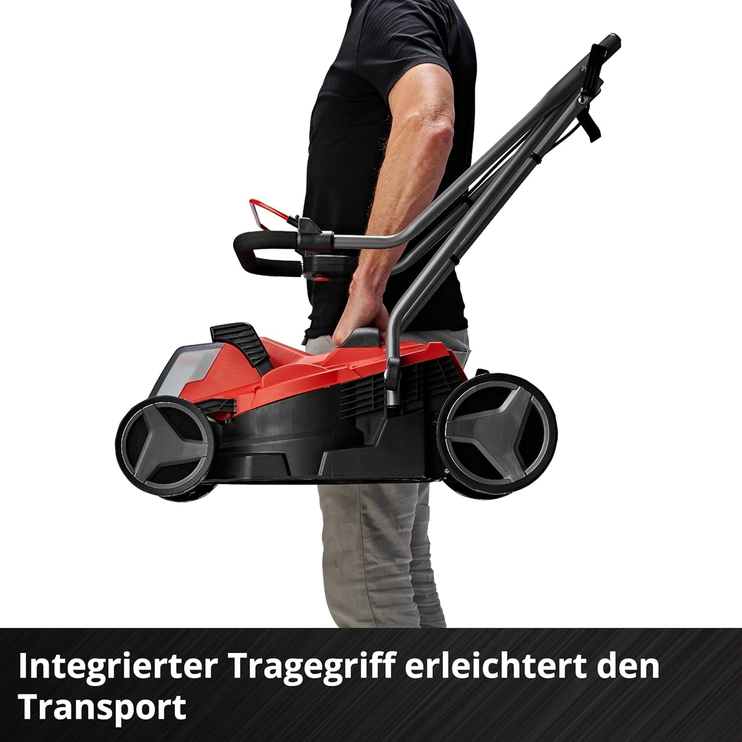 Einhell GE-CM 18/33 Li Akku-Rasenmäher – 18V, 33 cm, Brushless, bis 200 m², 30L Fangkorb, inkl. Akku & Ladegerät