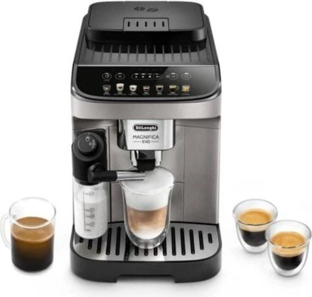 DeLonghi ECAM 290.81.TB Magnifica Evo Milk, Kaffee-Vollautomat, titanium/schwarz