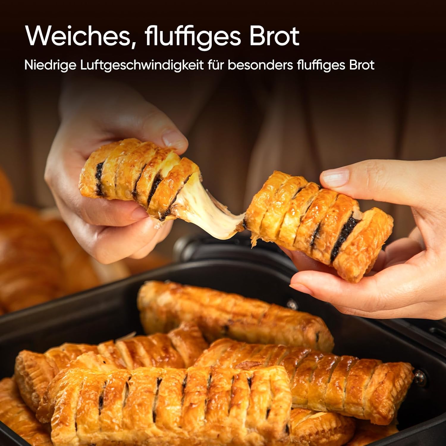 COSORI Dual Airfryer Heißluftfritteuse 10,8L – 2 Kammern, Mehrfach-Luftgeschwindigkeit, Edelstahl-Rost, Silbergrau