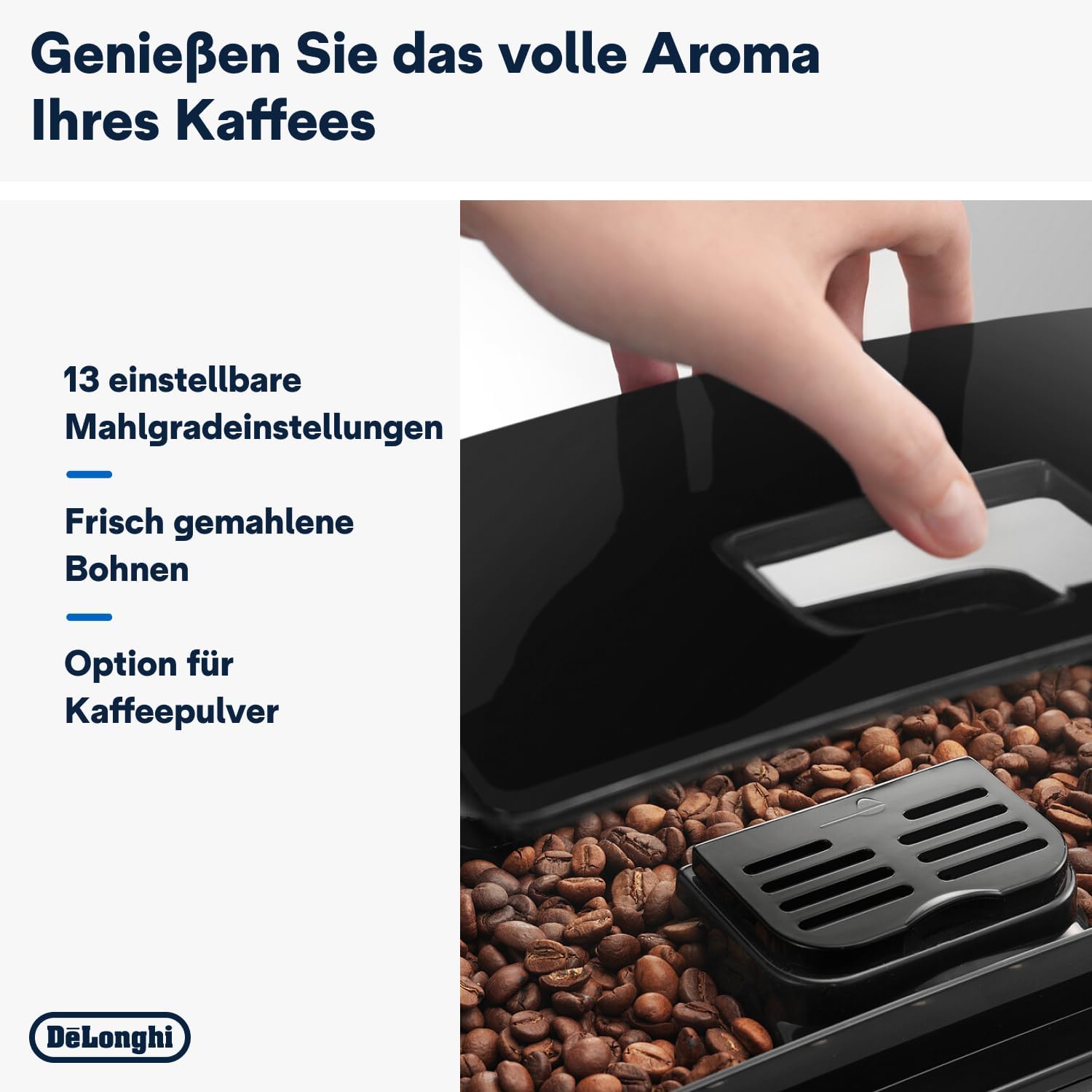 De’Longhi Magnifica S ECAM11.112.B Kaffeevollautomat – Espresso & Cappuccino, Milchaufschäumer, Schwarz