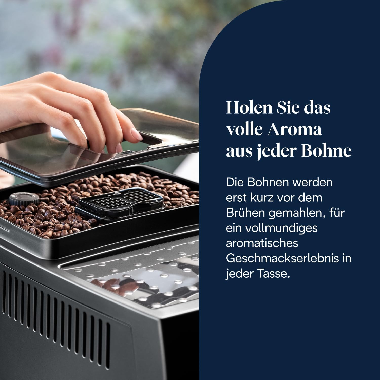 De’Longhi Magnifica S ECAM22.110.B Kaffeevollautomat – Espresso & Cappuccino, Milchaufschäumer, Schwarz