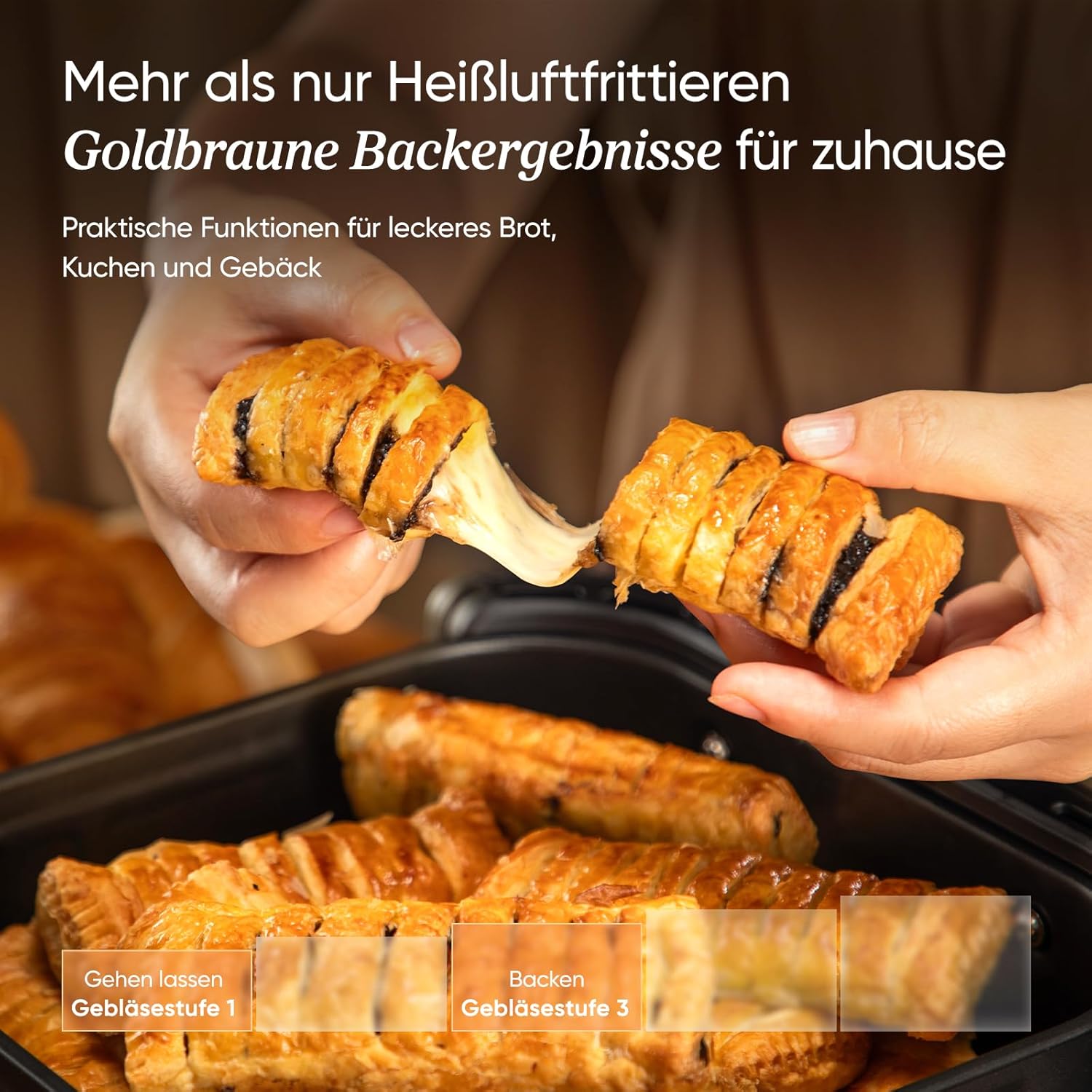 COSORI TurboBlaze Heißluftfritteuse 6L – 9-in-1 Airfryer XXL, Leiser DC Motor, 5 Stufen, Energiesparend