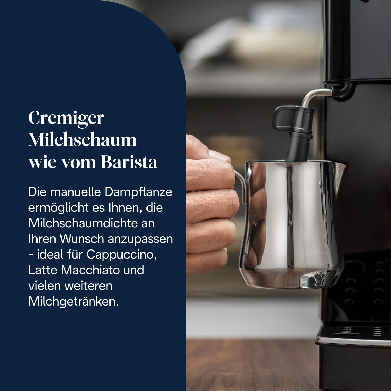 De’Longhi Magnifica S ECAM22.110.B Kaffeevollautomat – Espresso & Cappuccino, Milchaufschäumer, Schwarz