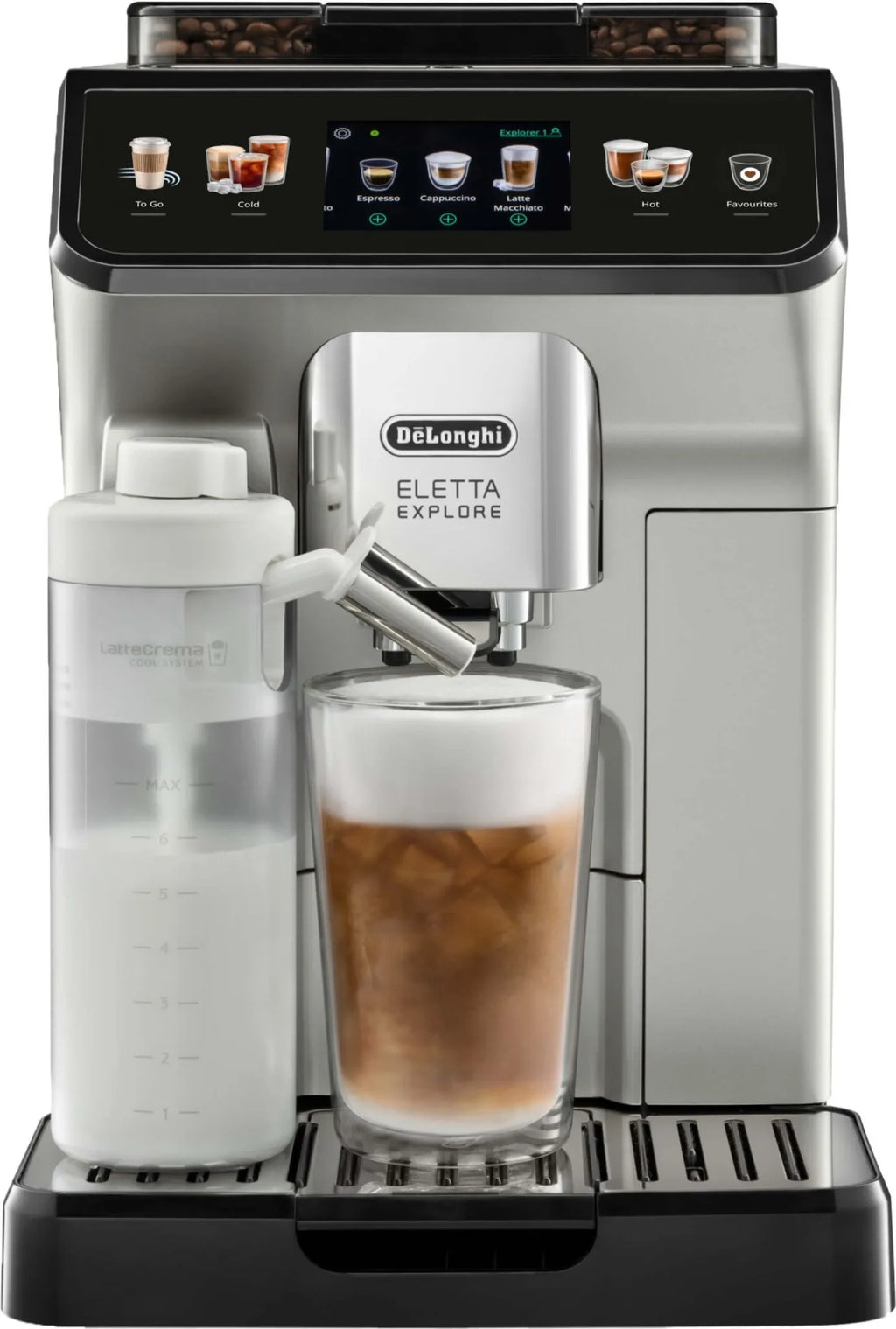 De'Longhi Eletta Explore ECAM450.55.S Kaffeevollautomat silber