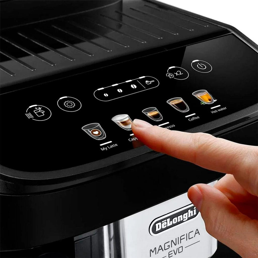DeLonghi ECAM 290.81.TB Magnifica Evo Milk, Kaffee-Vollautomat, titanium/schwarz