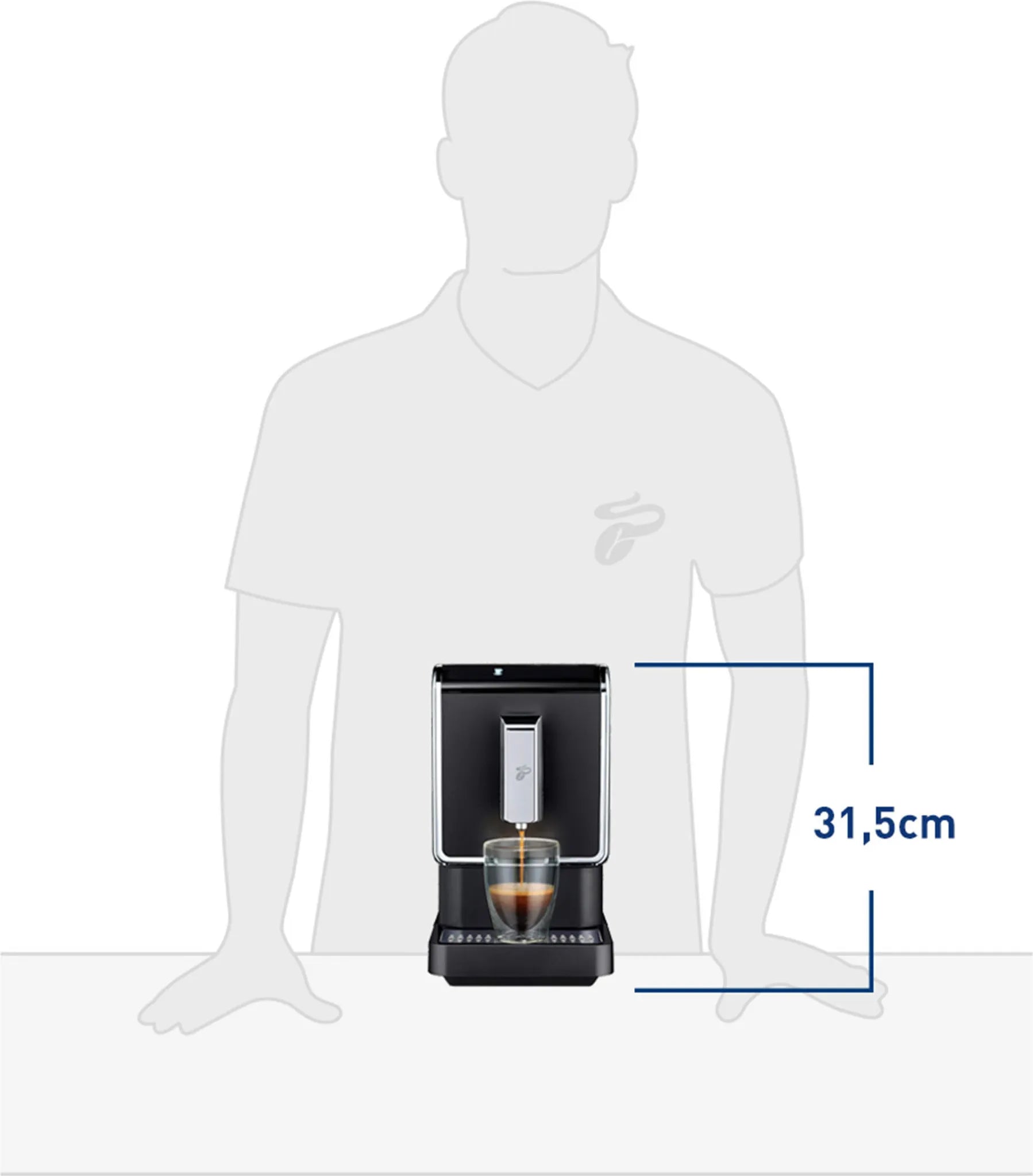 DeLonghi ECAM 290.81.TB Magnifica Evo Milk, Kaffee-Vollautomat, titanium/schwarz
