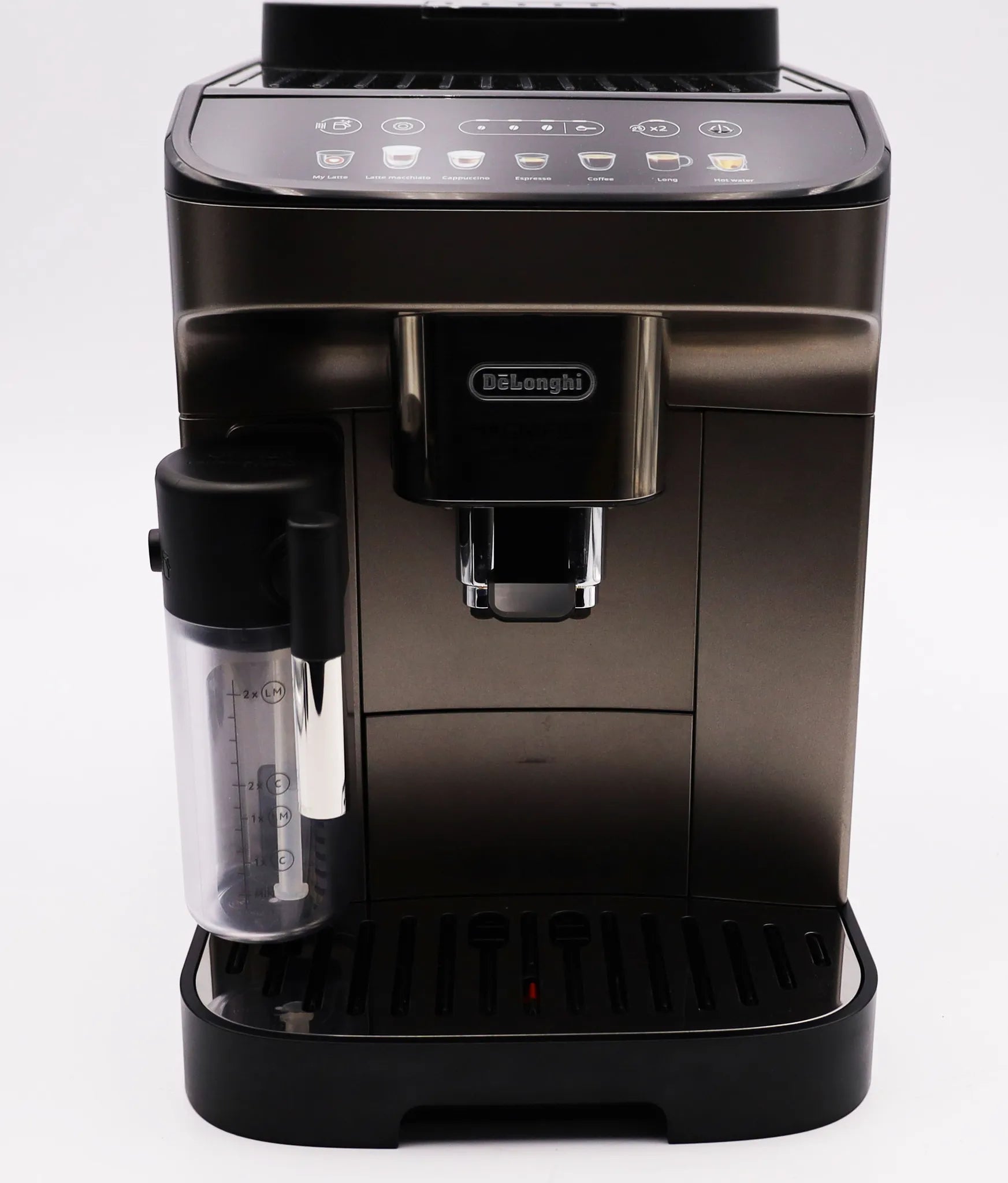 DeLonghi ECAM 290.81.TB Magnifica Evo Milk, Kaffee-Vollautomat, titanium/schwarz