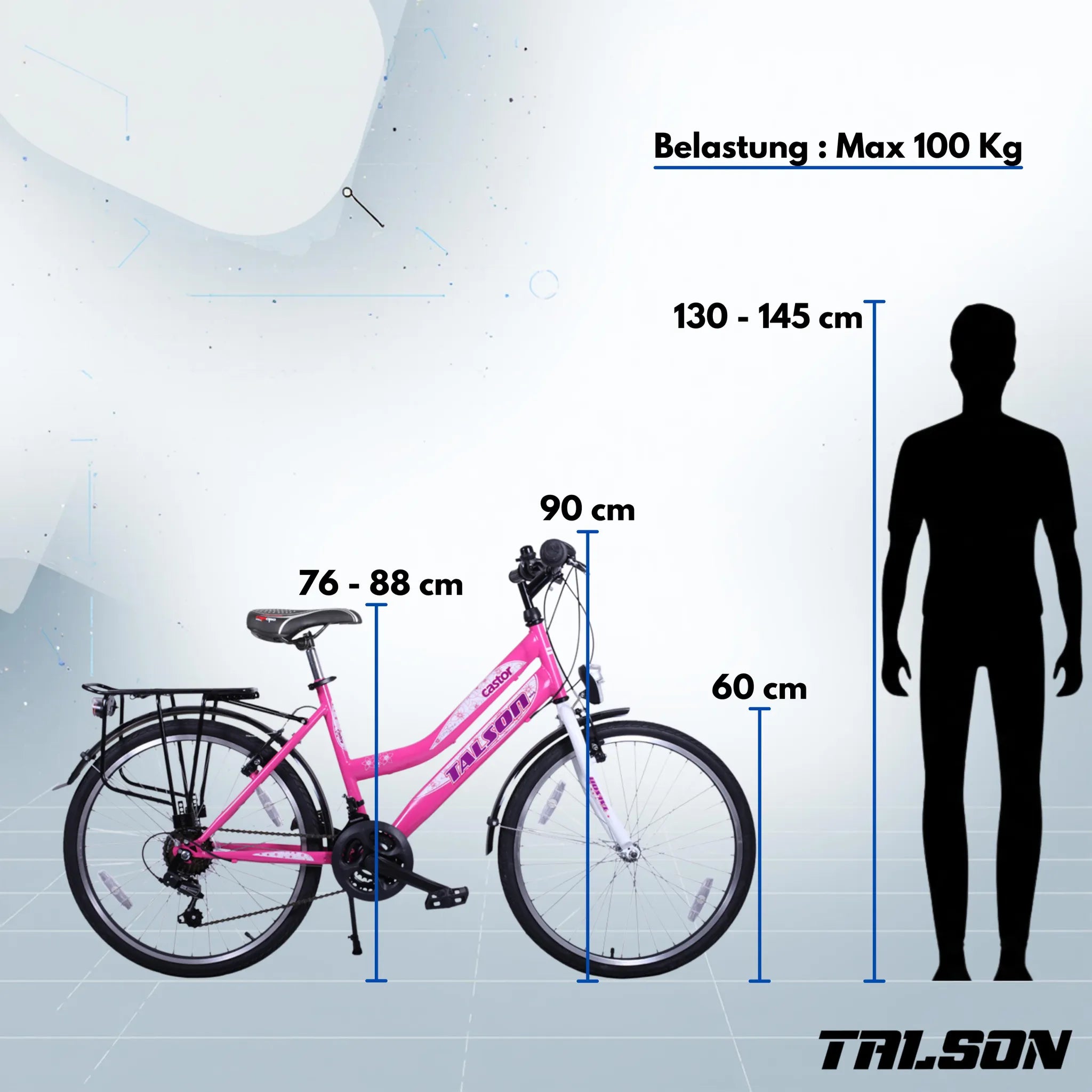 24 Zoll Kinderfahrrad Shimano 21-Gang mit Beleuchtung Rosa 630
